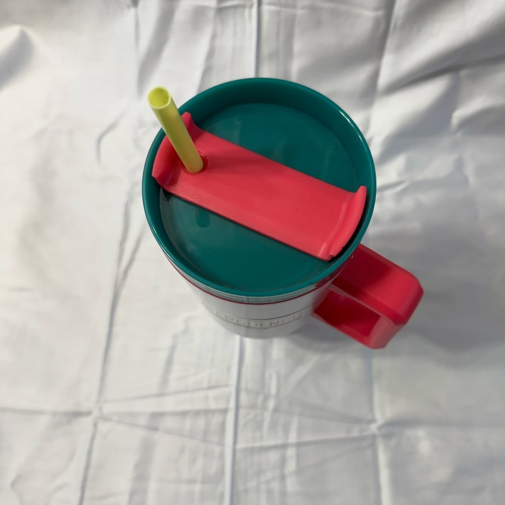 Colorful Mug with Straw